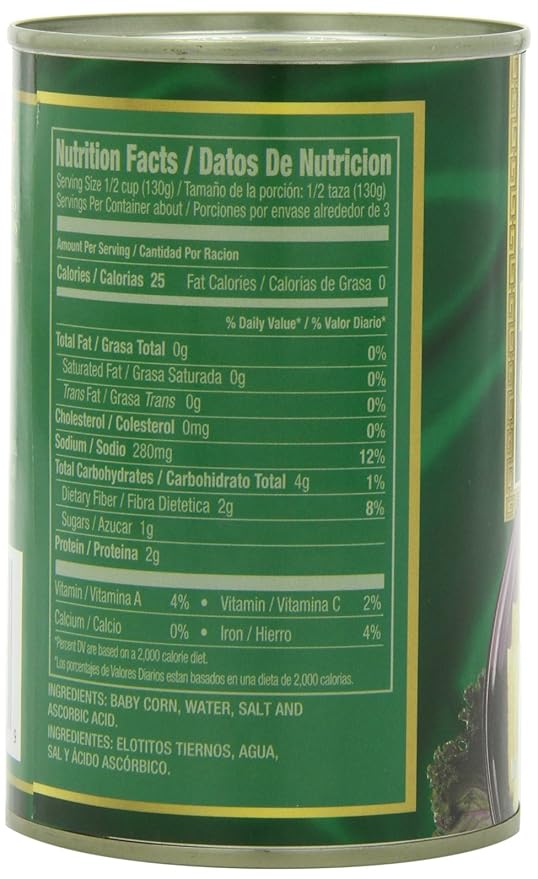 MW Polar Canned Vegetables, Baby Corn Nuggets, 15 Oz (Pack Of 12)