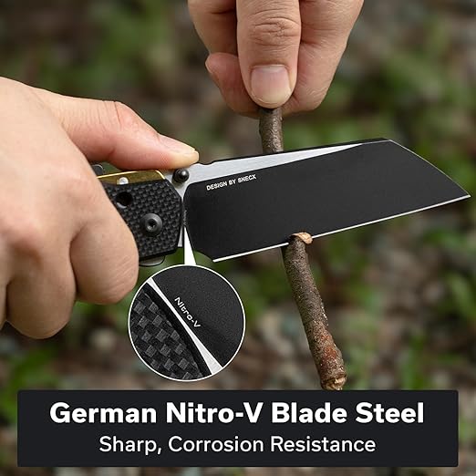 CIVIVI Buster FG Large Pocket Knife, Superlock Folding Knife for Men Women with 4.2" Nitro-V Blade