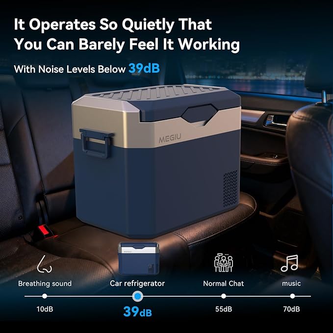 Car Fridge Portable 12V Refrigerator 32 Quart 12 Volt Freezer Compressor Cooler 12V/24V DC 110～240