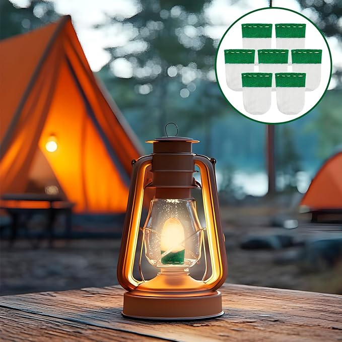 60Pcs Lantern Mantles, U Shape Mantles for Propane Lantern, Propane Lanterns Mantles for Outdoor