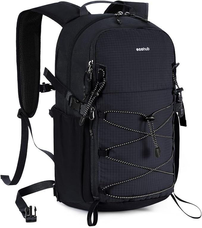 ECOHUB Small Hiking Backpack for Men Women, 20L Lightweight Travel Backpacks Water Resistant