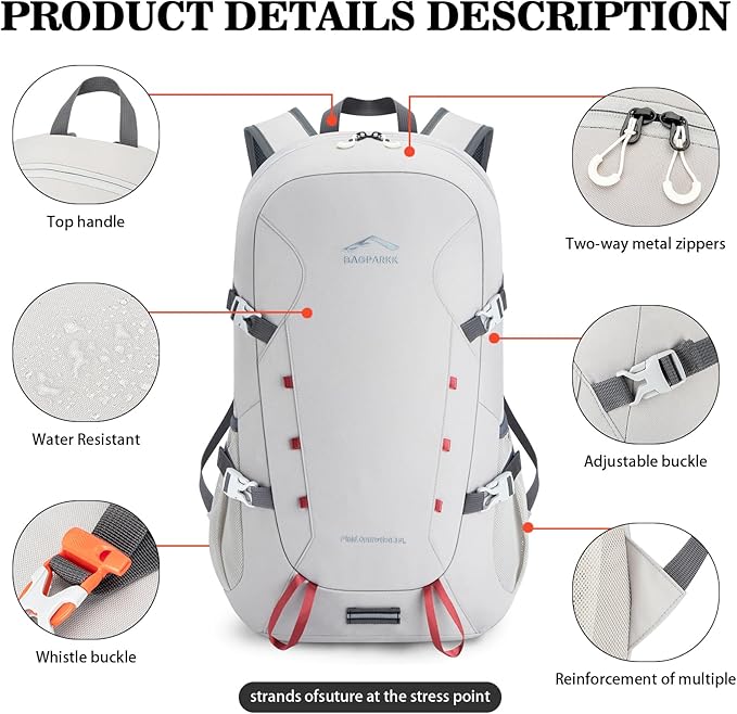 Hiking Backpack,Large 35L Travel Backpacks for Men Women,Ultra Lightweight Packable Camping Daypack