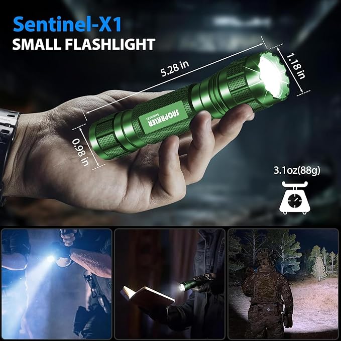 Tactical Flashlight 1200 High Lumen Duty Belt Flashlight for Law Enforcement, Premium Police