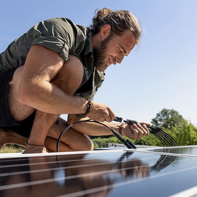 BougeRV Solar Y Connectors Solar Panel Parallel Connectors Extra Long 1 to 6 Solar Branch PV