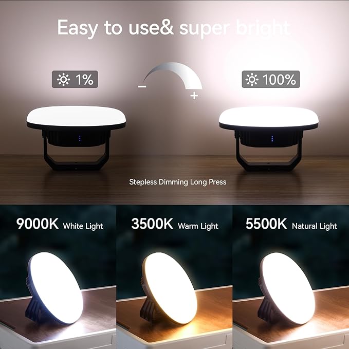 VAVOFO 42W LED Camping Lantern Rechargeable, 4000LM,180 LED with 3 Lighting Modes, 10,000mAh