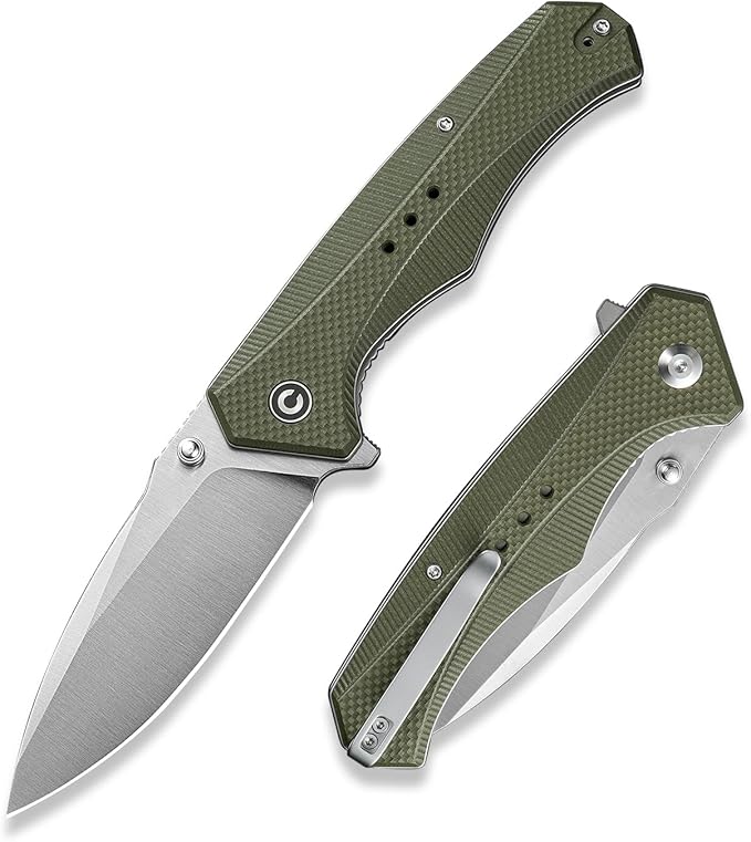 CIVIVI Photonix EDC Pocket Knife, Folding Knife with 3.7" 14C28N Blade G10 Handle with Pocket Clip