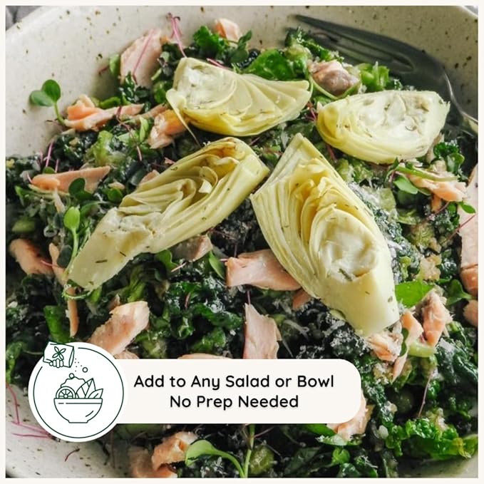 POSHI Artichoke Hearts with Basil and Thyme – Ready-to-Eat Snack Pack – Vegan, Keto, Low Carb