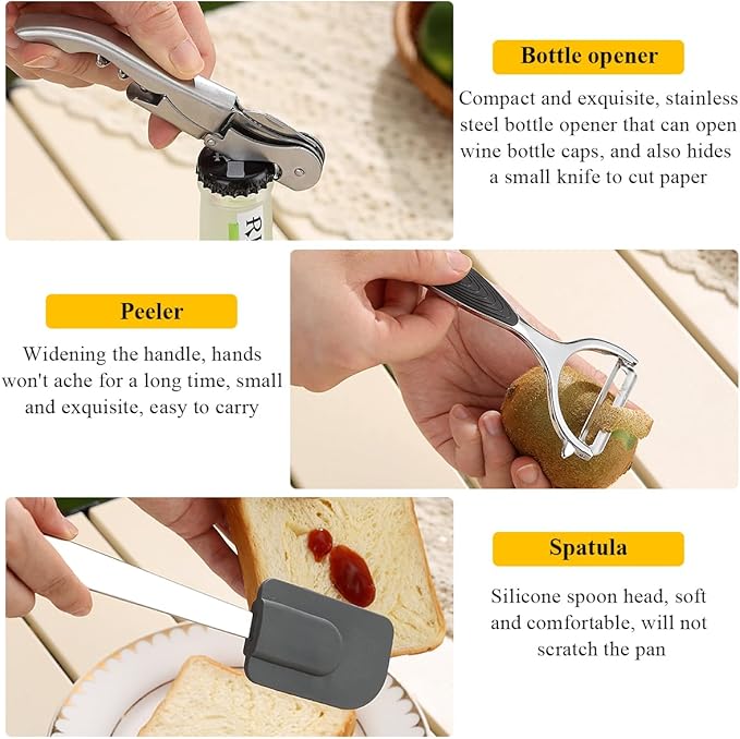 Camping Essentials, Evanda Camping Cooking Utensils, Travel Essentials, Portable Camping Kitchen
