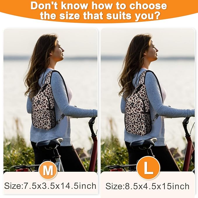 Crossbody Bags for Women Men Trendy Sling Bag Bakpack Casual Chest Bag with Convertible Shoulder