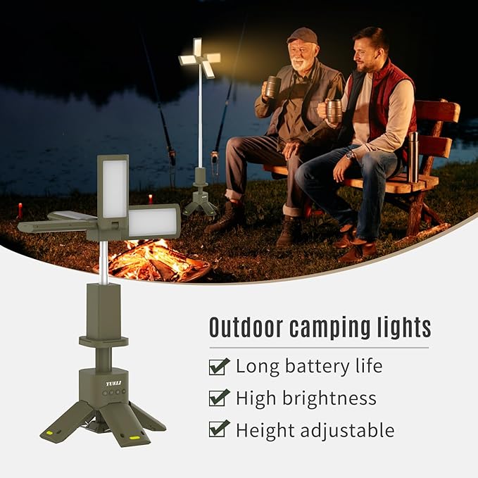 Telescopic Camping Lights Rechargeable 14000 mAh Led Multifunction Magnetic Lanterns Job Site