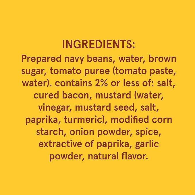 BUSH'S BEST 8.3 oz Canned Homestyle Baked Beans, Source of Plant Based Protein and Fiber, Low Fat
