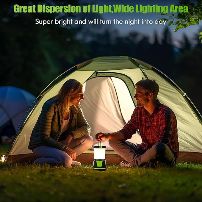 Rechargeable Camping Lantern 3000 Lumens ??LED Flashlight with 5 Modes, IP54 Waterproof, 7500mAh