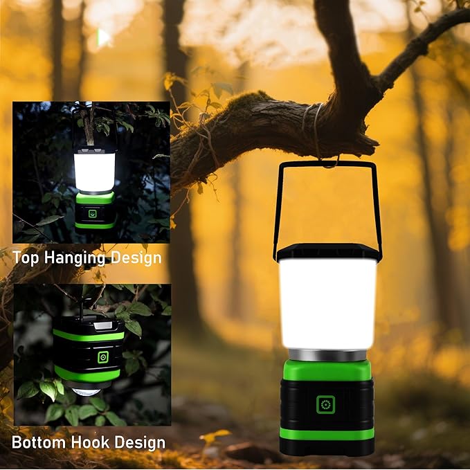 Lichamp LED Camping Lantern, Battery Powered LED Lights Camping Essentials, Portable Lanterns