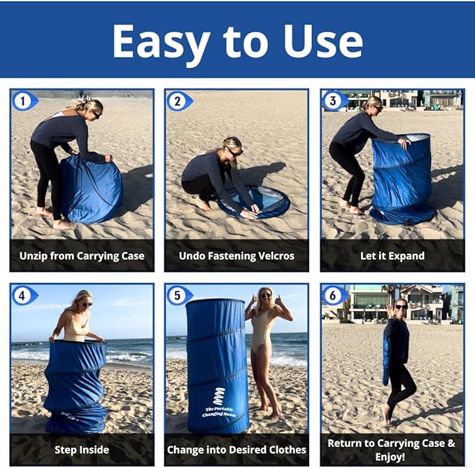 Portable Changing Room, Pop Up Pod - Privacy Tent, Dressing Room Tube or Portable Toilet Stall with