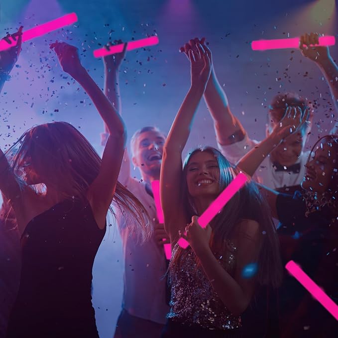 48Pack LED Glow Foam Sticks Bulk,Light Up Glow Sticks with 3 Flashing Modes,Glow Wands Party