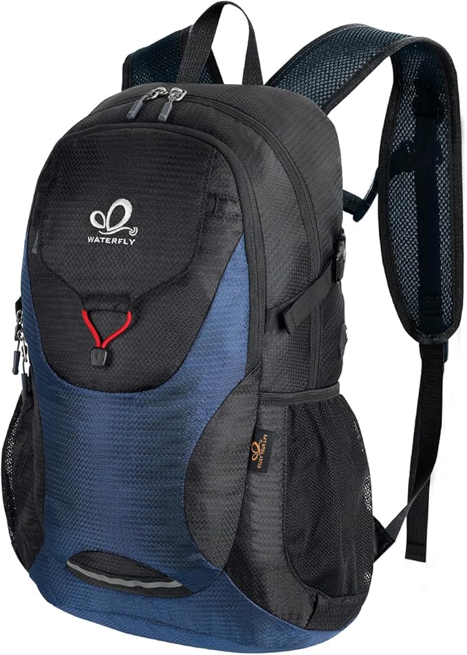 WATERFLY Lightweight Packable Hiking Backpack: 30L Foldable Travel Daypack Ultralight Camping Day