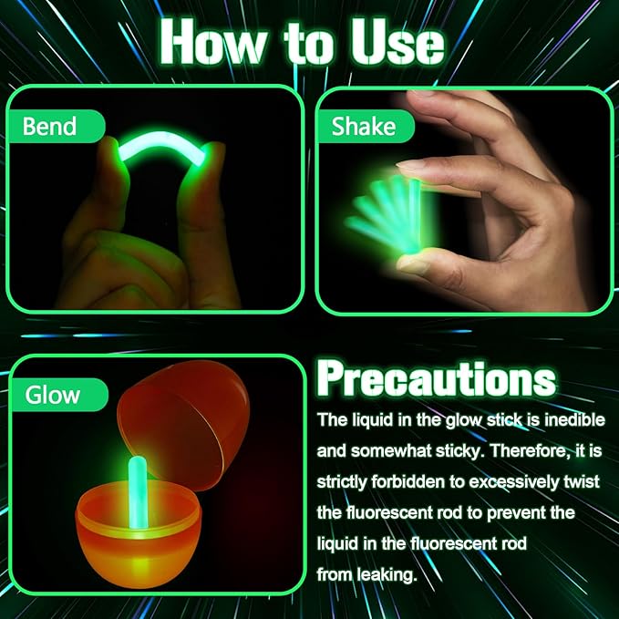 Jenaai 500 Pcs Fishing Glow Sticks Bulk for Bobbers Mini Glow Stick Rod Tip for Fishing Poles Small