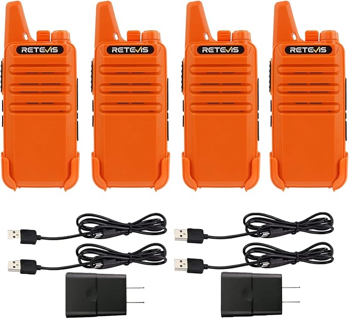 Retevis RT22 Rechargeable Walkie Talkies, Long Range Two Way Radio for Adults, Portable Handheld
