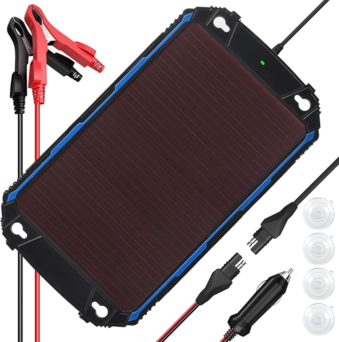 SUNER POWER Waterproof 5W 12V Solar Battery Charger & Maintainer Pro, Built-in UltraSmart MPPT