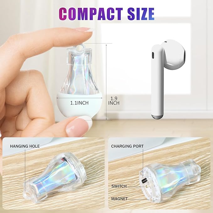 Mini Lantern LED Flashlight, Small Keychain Flashlight Rechargeable USB, Waterproof Pocket Purse