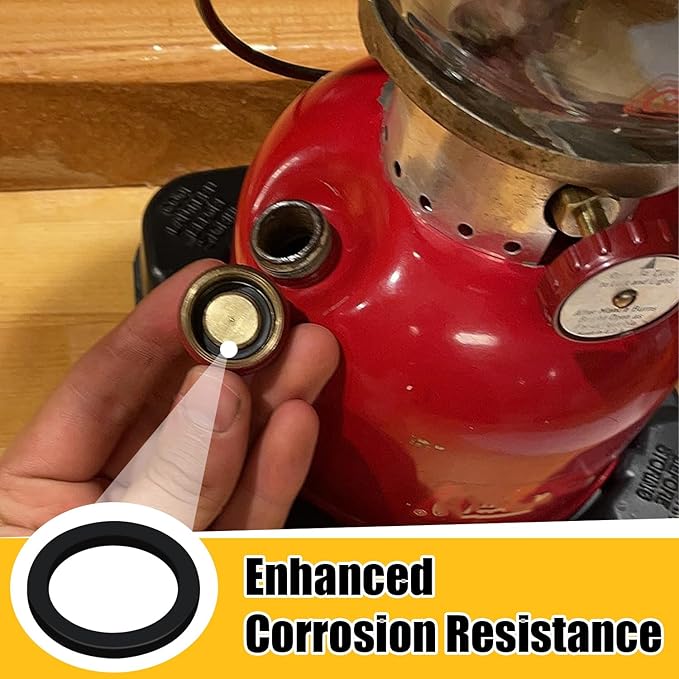 NEBOO 10-Pack No. 2 Fuel Cap Seals Replacement for Coleman 220 Lanterns and Stoves with Large