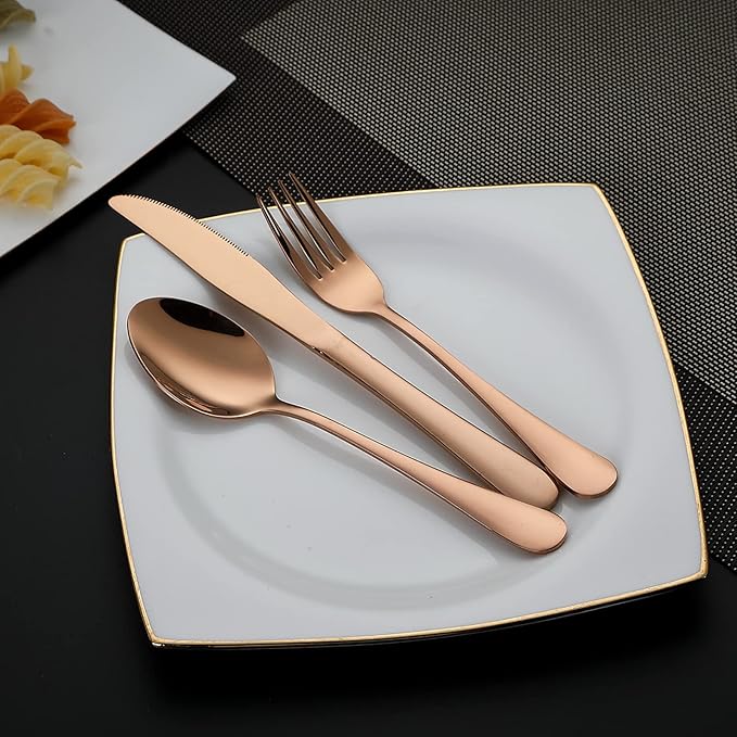 DEVICO Portable Utensils, Travel Camping Cutlery Set, 8-Piece including Knife Fork Spoon Chopsticks