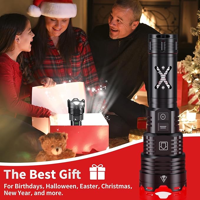 Rechargeable Led Flashlights 5200.000 High Lumens,Super Bright Flashlight True,Powerful Tactical