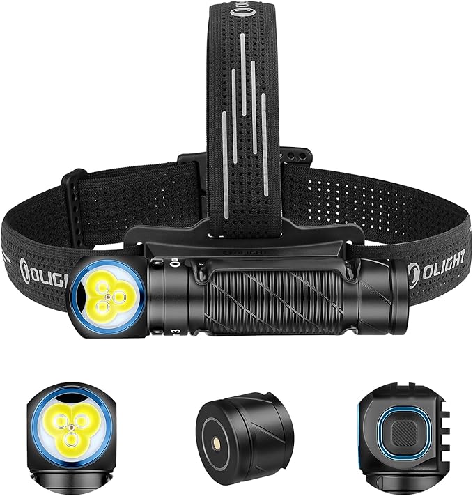 OLIGHT Perun 3 Rechargeable Headlamp Flashlight, 3000 Lumens LED Headlight with Red Light