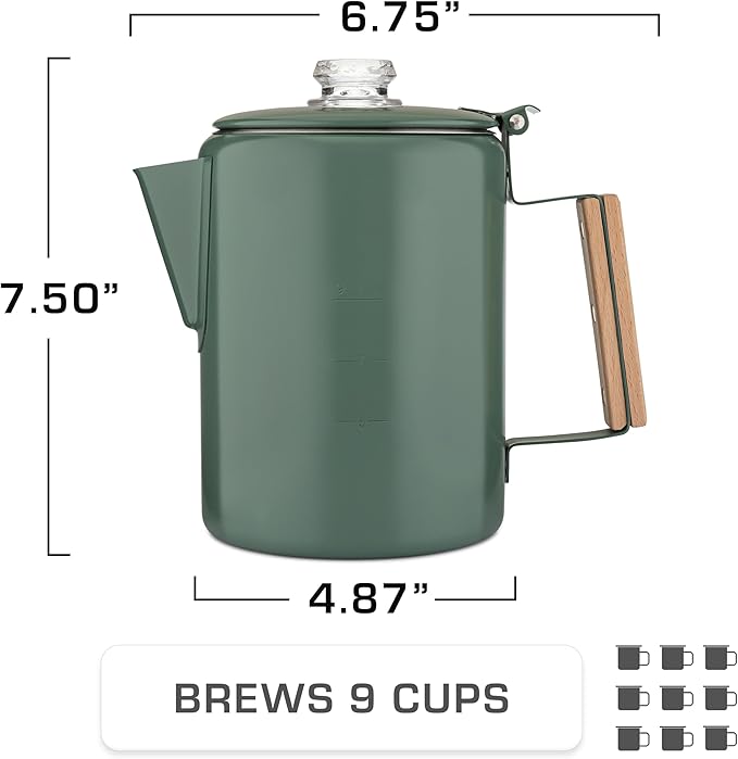 COLETTI Bozeman Camping Coffee Pot — Camping Coffee Makers, Coffee Percolator – America's Sleekest