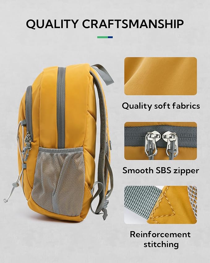 WATERFLY 12L Small Hiking Backpack: Day Pack Lightweight Travel Bag Camping Fitness Cycling Outdoor