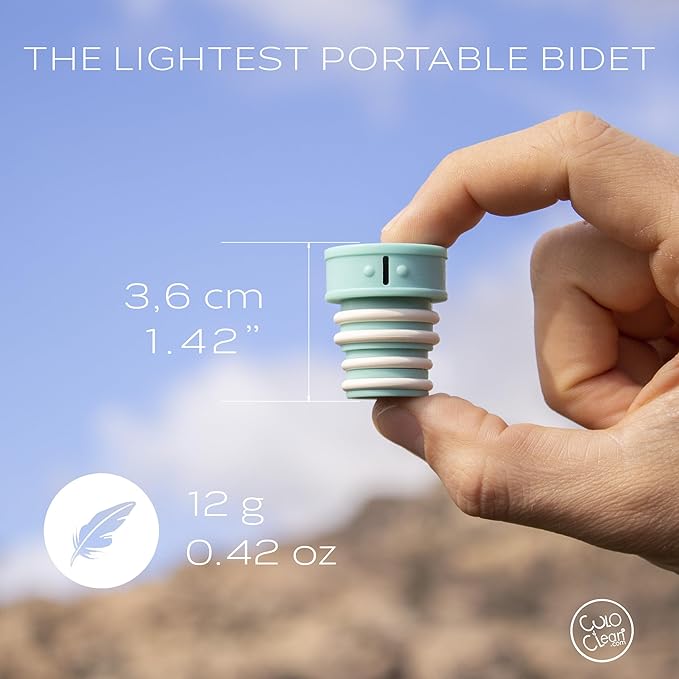 CuloClean Portable Bidet for Toilet, Travel, or Camping. Compatible with Any Plastic Bottle.