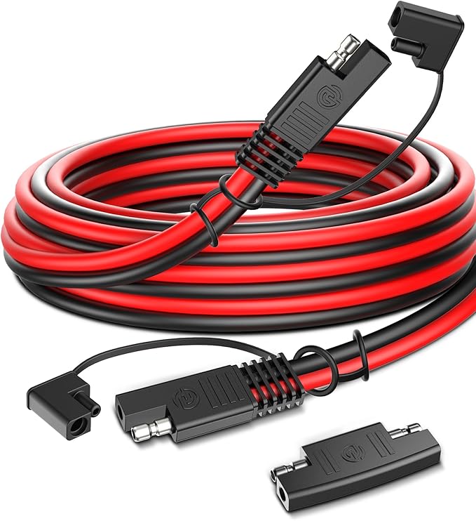 SAE Extension Cable,(16AWG-25FT) Advanced Heavy Duty SAE to SAE Battery Charging Extension Cord for