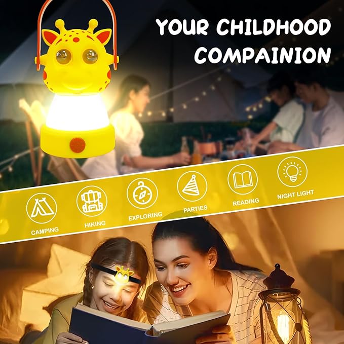 Let's Explore LED Camping Lantern & Headlamp, Battery Powered Night Light, Gift for Birthday
