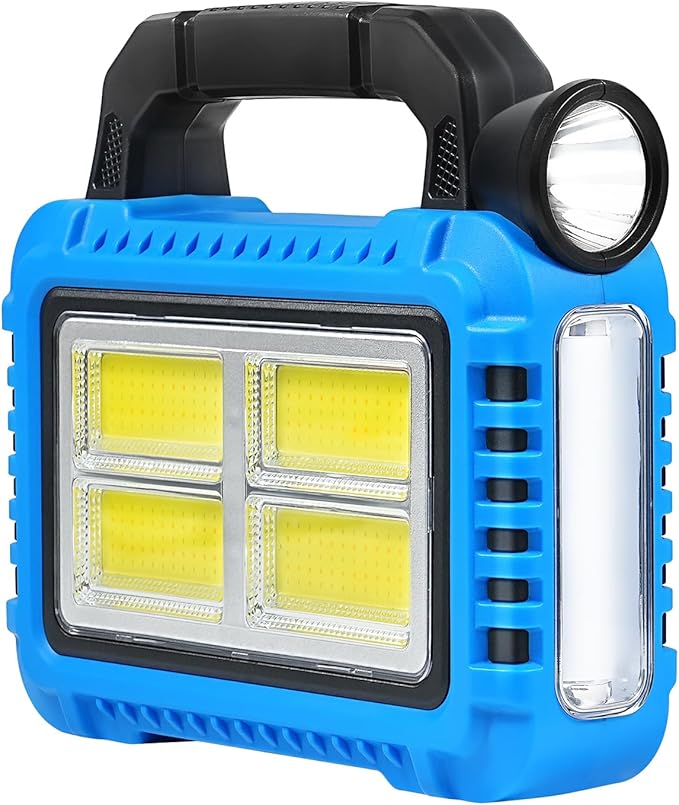 Solar Lantern, LED Flashlight for Power Outages, Portable Camping Essentials Lights, Rechargeable