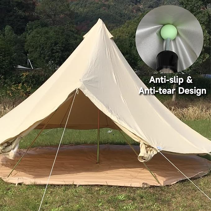 SANLIKE Tarp Pole Tip Cover 10PCS Luminous Tip Cap Ball for Camping Tent Poles, TPR Insulation