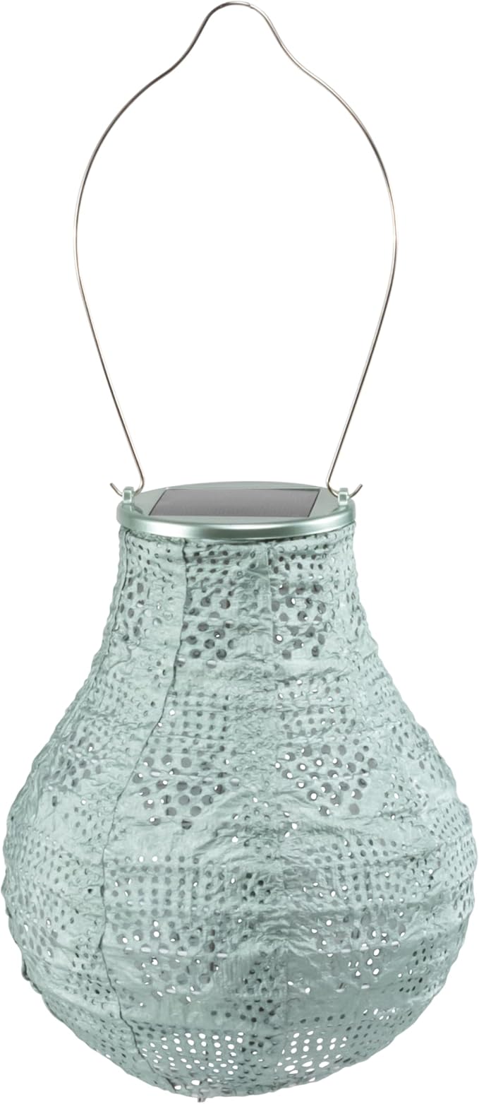 Allsop Soji Stella - Bulb - 8" Outdoor Solar Lantern - Sage