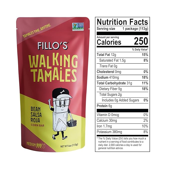 Fillo's Walking Tamales, Savory Variety Pack of 7, Ready-to-Eat Meals, Delicious, Gluten-Free