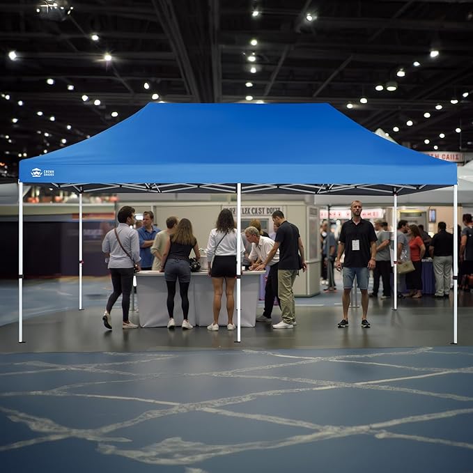 CROWN SHADES 10x20 Pop Up Canopy Tent - Commercial Canopy Tent with 400D Strength Oxford Fabric