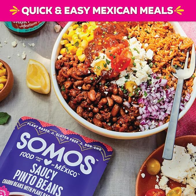 Somos Saucy Pinto Beans, 10 Oz