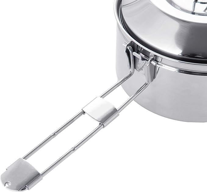 Fire-Maple Antarcti 1.0 Liter Stainless Steel Camping Bowls with Locking Lid, Camping Cook Pot