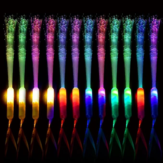 M.best 30pcs Glow Sticks Party Supplies, 3 Modes Colorful Flashing LED Light Up Glow Wands Sticks