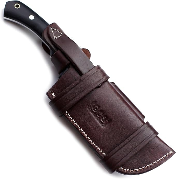 GCS Handmade D2 steel Hunting Knife G10 Handle Fixed Blade Knife Right Hand Scout Carry Buffalo