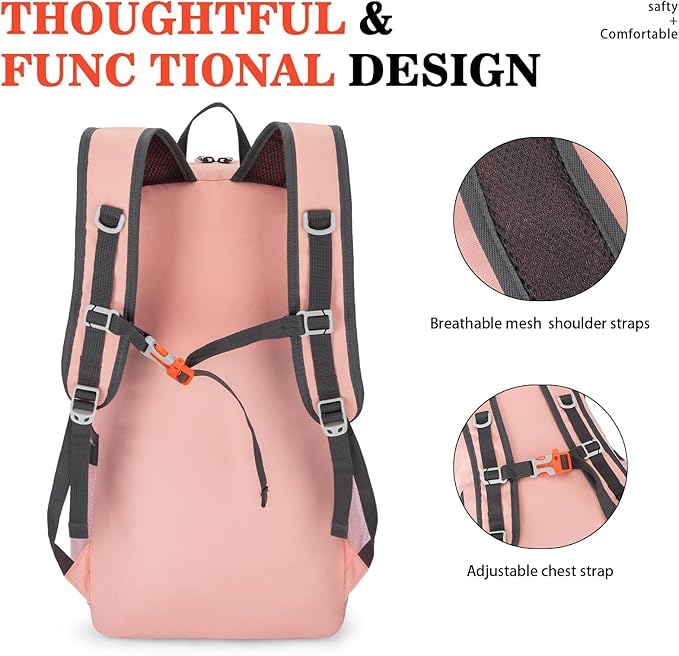 Hiking Backpack,Large 35L Travel Backpacks for Men Women,Water Resistant Ultra Lightweight Foldable