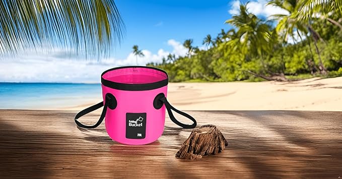 BANCHELLE Collapsible Bucket Water Container Portable Folding Camp Wash Basin for Outdoor Traveling