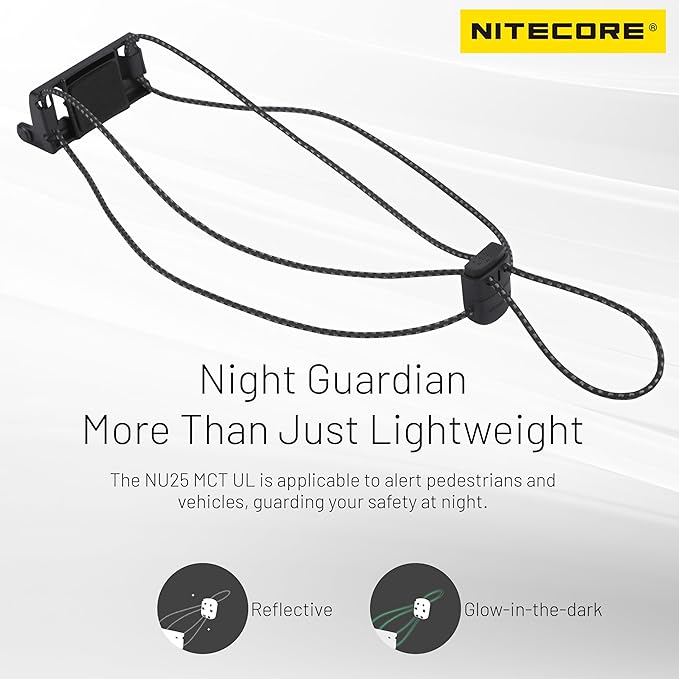 Nitecore NU25 MCT 400 Lumen Ultra Lightweight Multiple Color Temperatures Outdoor Headlamp USB-C