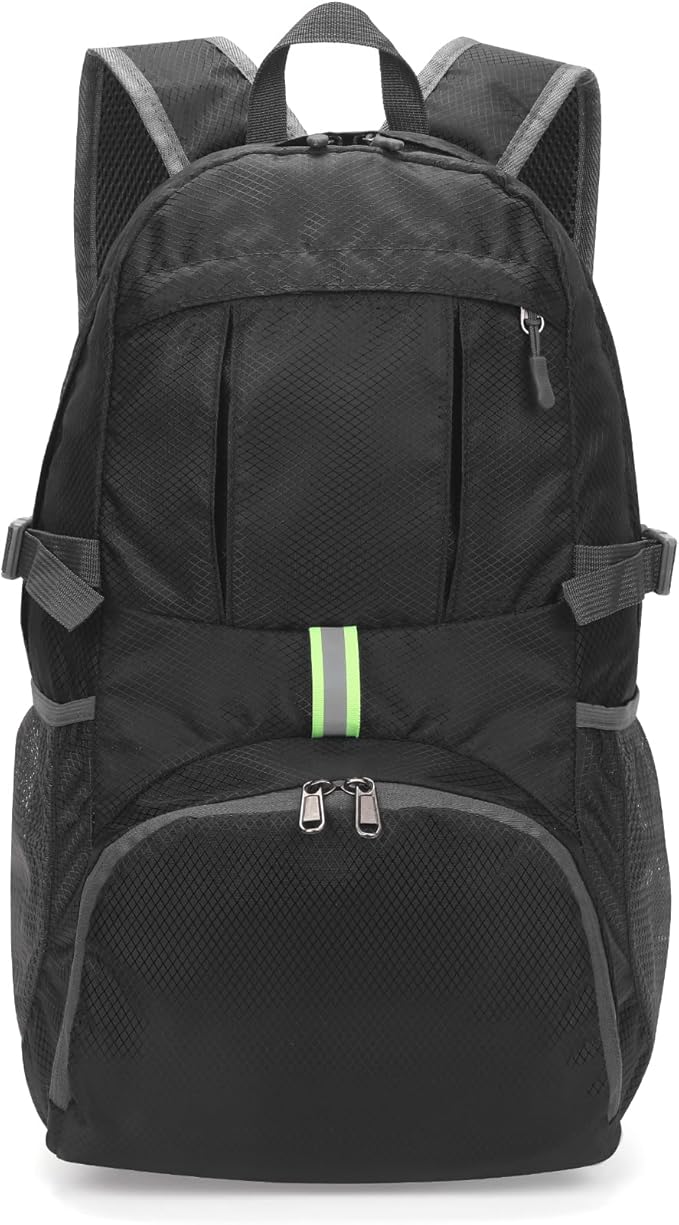 Yaopeing Lightweight Backpack,25L Foldable Hiking Packable,Water Resistant Travel Outdoor Shoulder