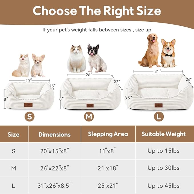Orthopedic Dog Bed for Medium Dogs,Dog Sofa Beds Supportive Foam Pet Couch Bed with Removable