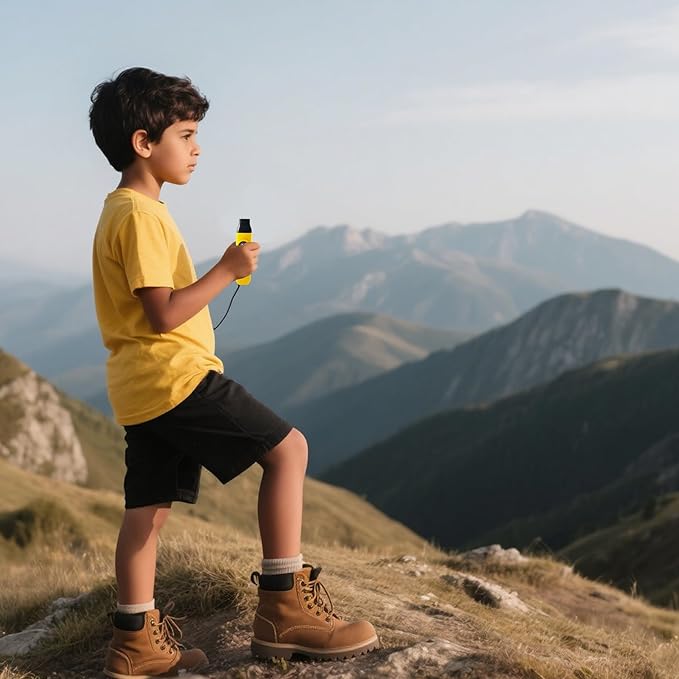 Emergency Survival Safety Whistle，Whistle for Kids with Lanyard,Compass,Thermometer,Ideal for