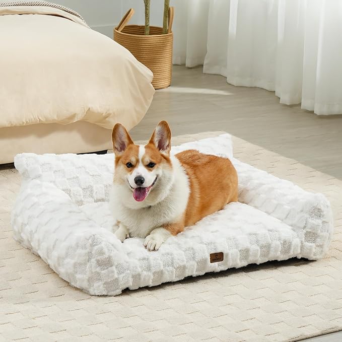 Large Dog Bed Sofa, Fluffy Pet Bed for Medium and Large Dogs, Supportive Dog Couch Sofa for Dogs