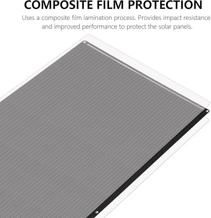 XINPUGUANG Flexible Solar Panel 200 Watts Monocrystalline Fiberglass Solar Modules Charger Off-Grid